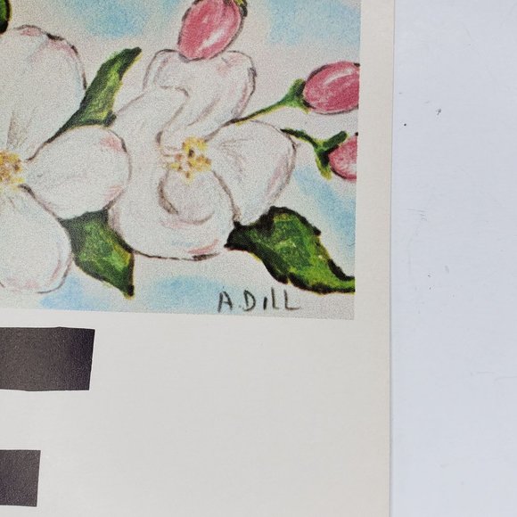 Vintage 1968 Classroom Poster Print Atrelle Dill Roberta Ross June Birds - Picture 2 of 4